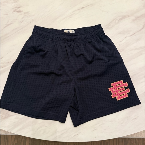Eric Emanuel Black and Pink Athletic Shorts